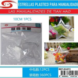 ESTRELLA PLASTICO PARA MANUALIDADES