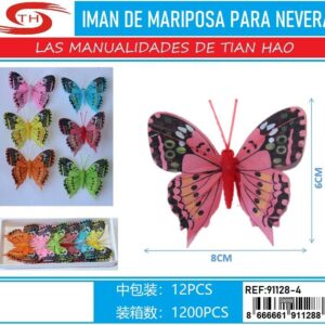 IMAN DE MARIPOSA PARA NEVERA