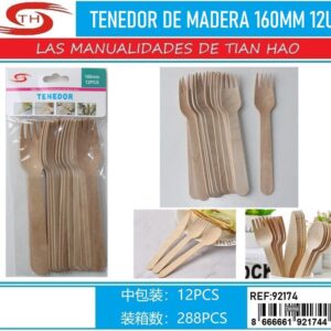 TENEDOR DE MADERA