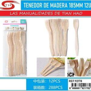 TENEDOR DE MADERA