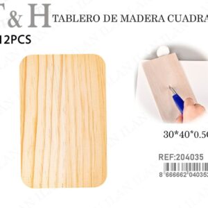 TABLERO DE MADERA CUADRADO