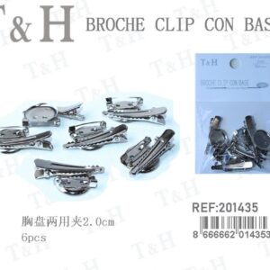 BROCHE CLIP CON BASE