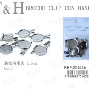 BROCHE CLIP CON BASE