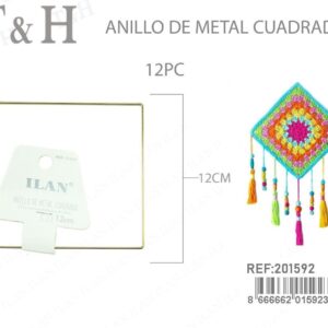ANILLO DE METALICO CUADRADO