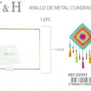 ANILLO DE METALICO CUADRADO