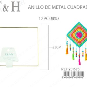 ANILLO DE METALICO CUADRADO