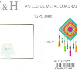 ANILLO DE METALICO CUADRADO