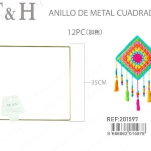ANILLO DE METALICO CUADRADO