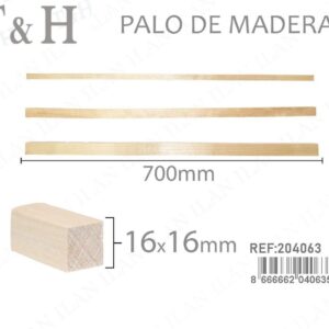 16*700MM PALA MADERA MANUALIDADES
