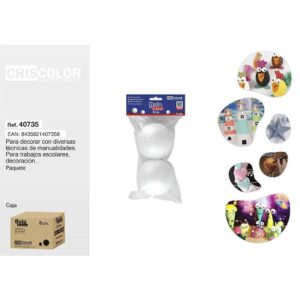 BOLA POREX 8CM 2UDS.