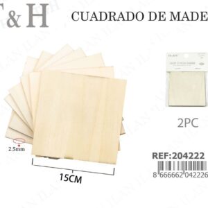 TABLERO DE MADERA CUADRADO