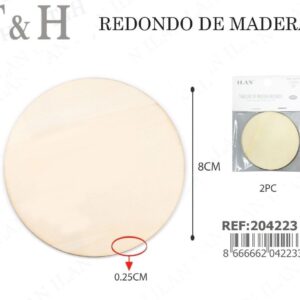 TABLERO DE MADERA REDONDO
