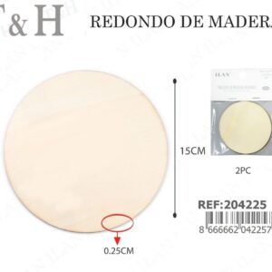 TABLERO DE MADERA REDONDO