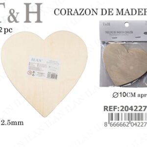 TABLERO DE MADERA CORAZ?N