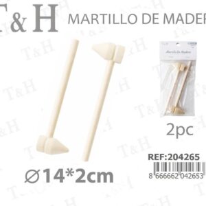 MATRILLO DE MADERA 14*2CM 2PC