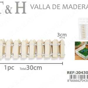 VALLA DE MADERA 30*3CM 1PC