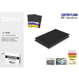 [40220] CARTON PLUMA A3 NEGRO