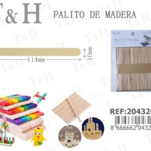PALITOS DE MADERA PARA MANUALIDADES 10*114